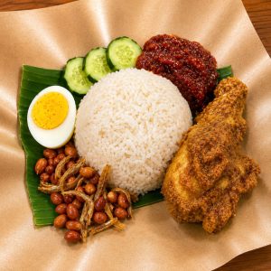 Nasi Lemak Ayam Rendang